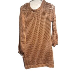 Origami by Vivien Chunky Brown Sugar Knit Dress